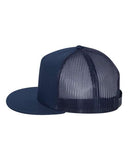 TRUCKER SNAP-BACK  FLAT BRIM HAT