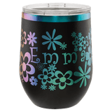 ION-PLATED "PRISM" 12oz Stemless Wine Tumbler w/ lid