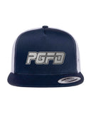 Trucker SNAP BACK hat W/ Brushed Silver PGFD Patch